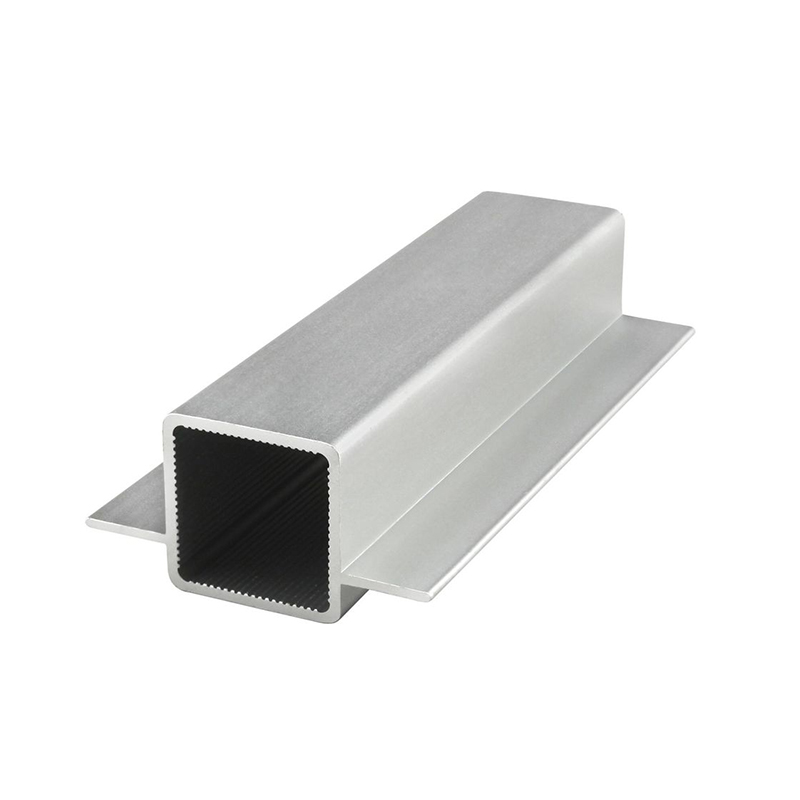 Tuyaux de grande taille Tube rectangulaire en aluminium avec bride