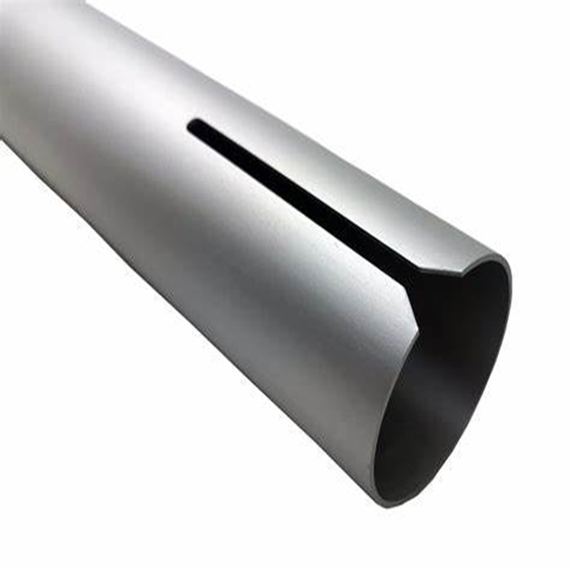 Tube rond profilé en aluminium EN AW-6060-T66